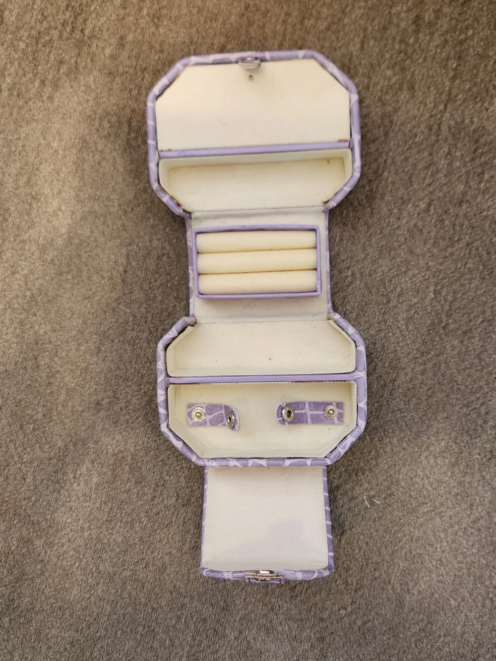 Lilac Travel Jewelry Case